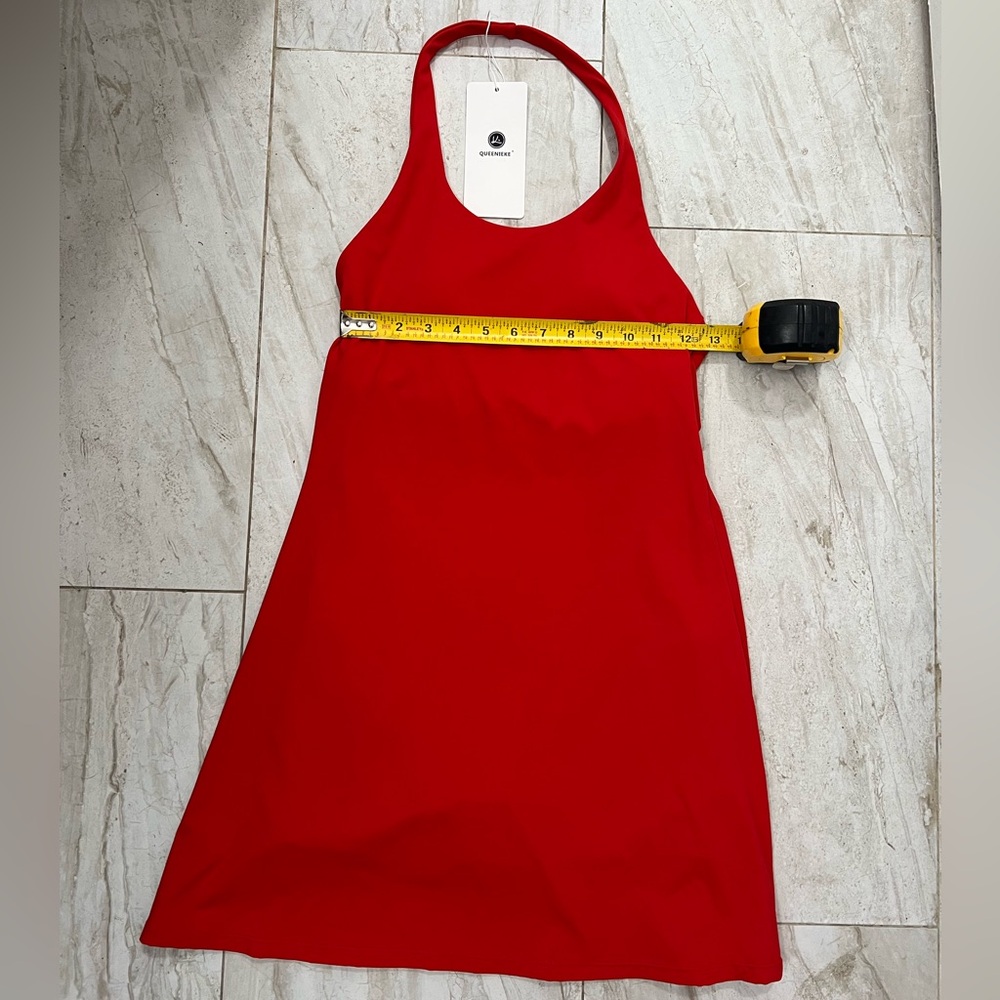 Queenieke Tennis Dress Halter with in-built Biker Shorts & bra - Picture 4 of 5